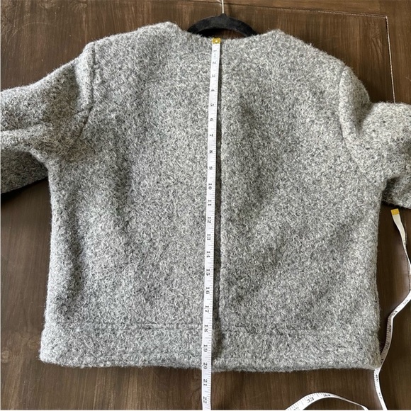 Zara Women's Gray Lady Jacket with Gold Buttons - Picture 5 of 6